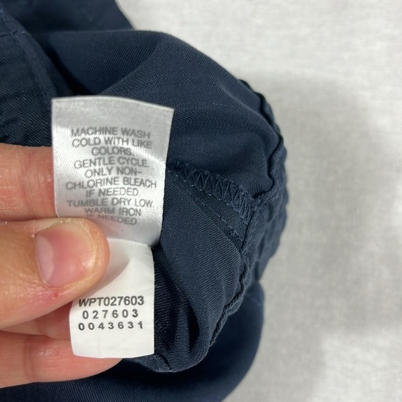 Pure Jill J. Jill Navy Blue Tencel Lyocell Pull On Jogger Pants Womens Size MT - Picture 9 of 10